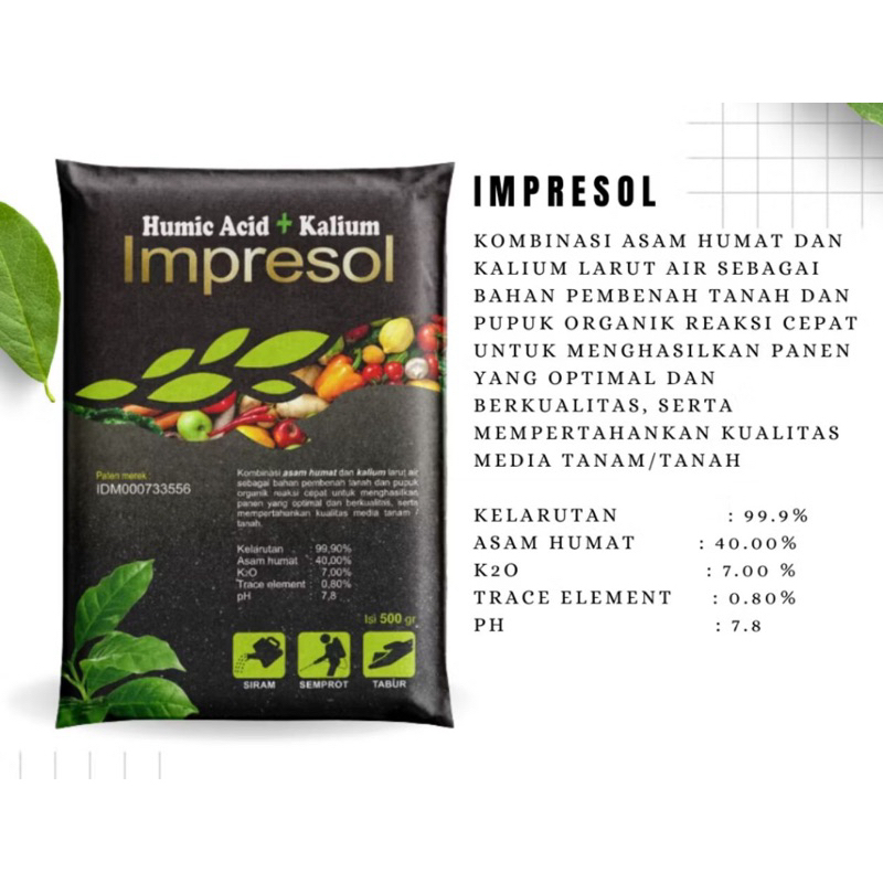 IMPRESOL (HUMID ACID+KALIUM) 1 KG