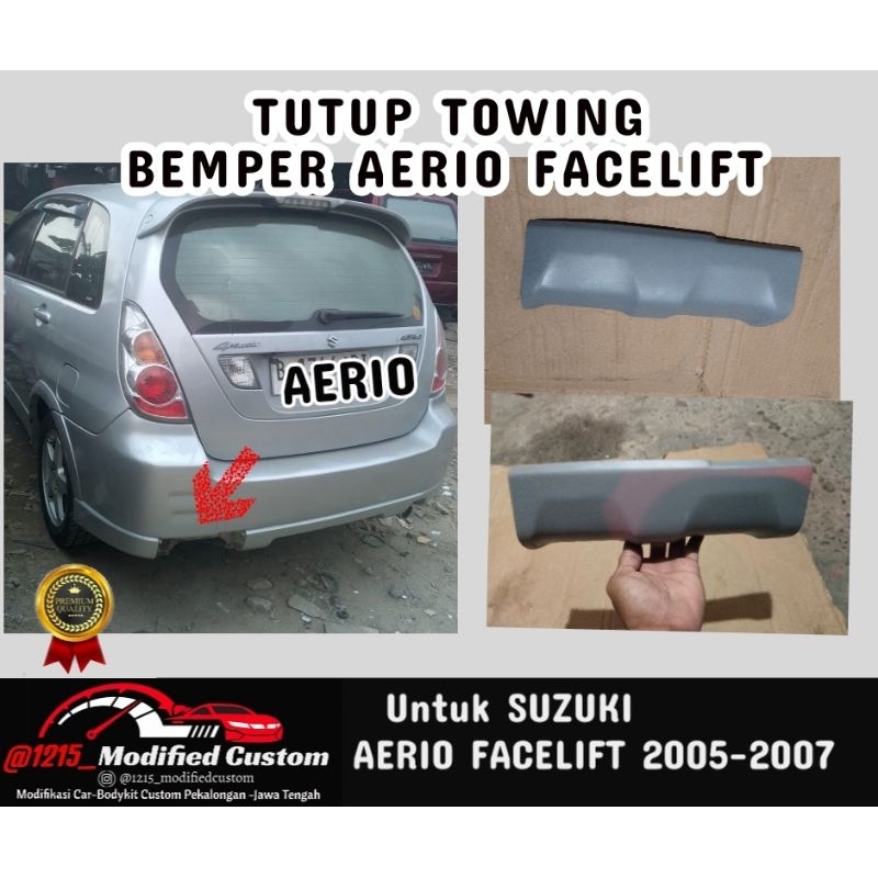 TUTUP TOWING BEMPER AERIO FACELIFT BELAKANG