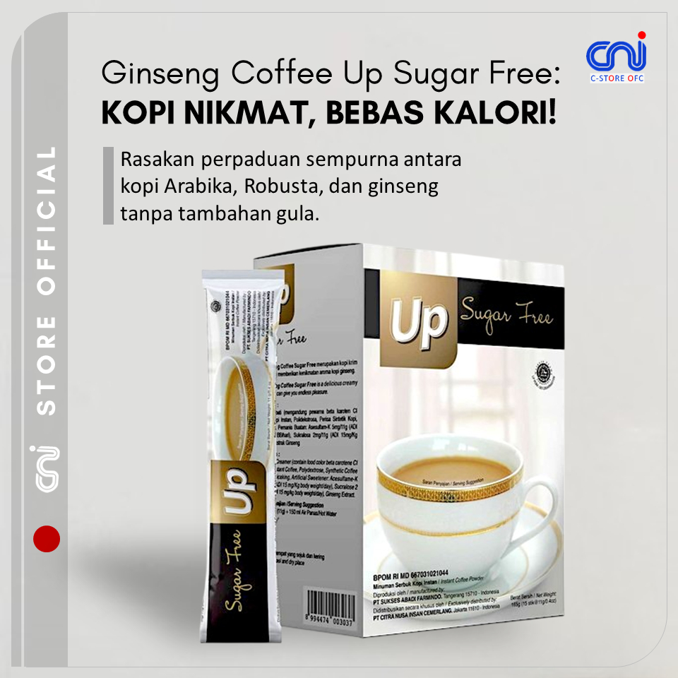 

Up Ginseng Coffee Sugar Free Kopi rendah kalori aman untuk diabetes