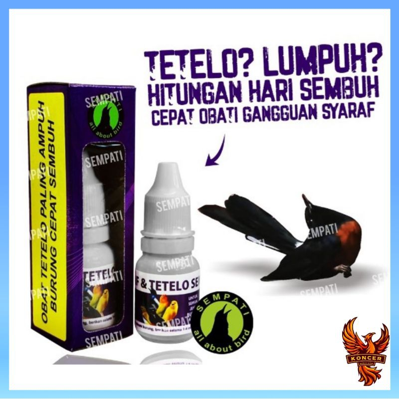 OBAT BURUNG SAKIT TETELO SEMPATI ANTI SARAF AYAN LUMPUH