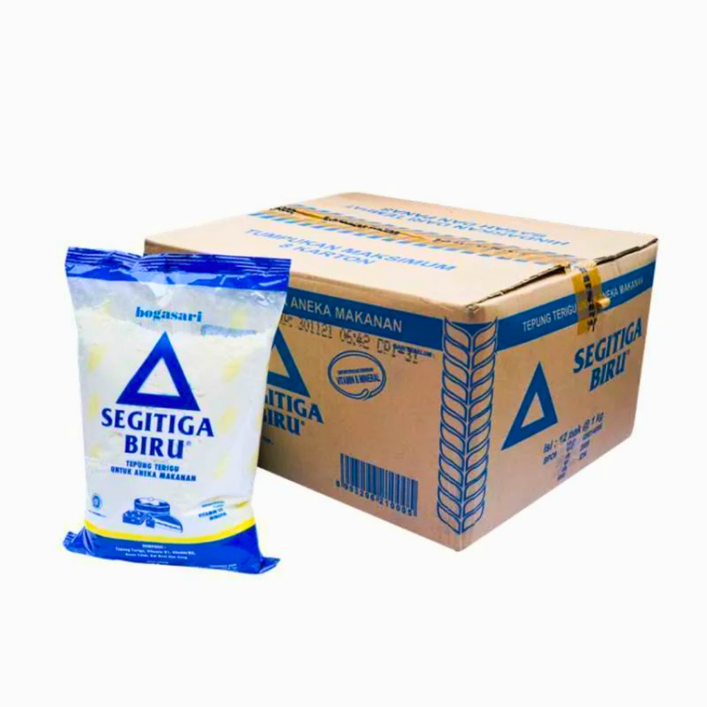 

Tepung Segitiga Biru 1 Dus Isi 12 Pcs Kemasan 1Kg