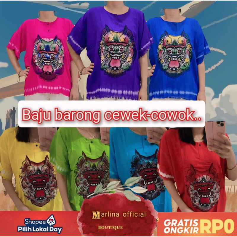 Atasan baju barong polos dewasa Baju barong jumbo Baju bali barong dewasa