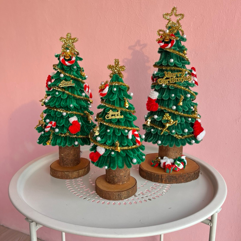 Hiasan Pohon Natal Kawat Bulu