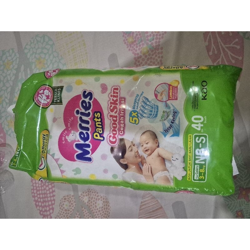 Merries pampers Newborn celana 40 pcs