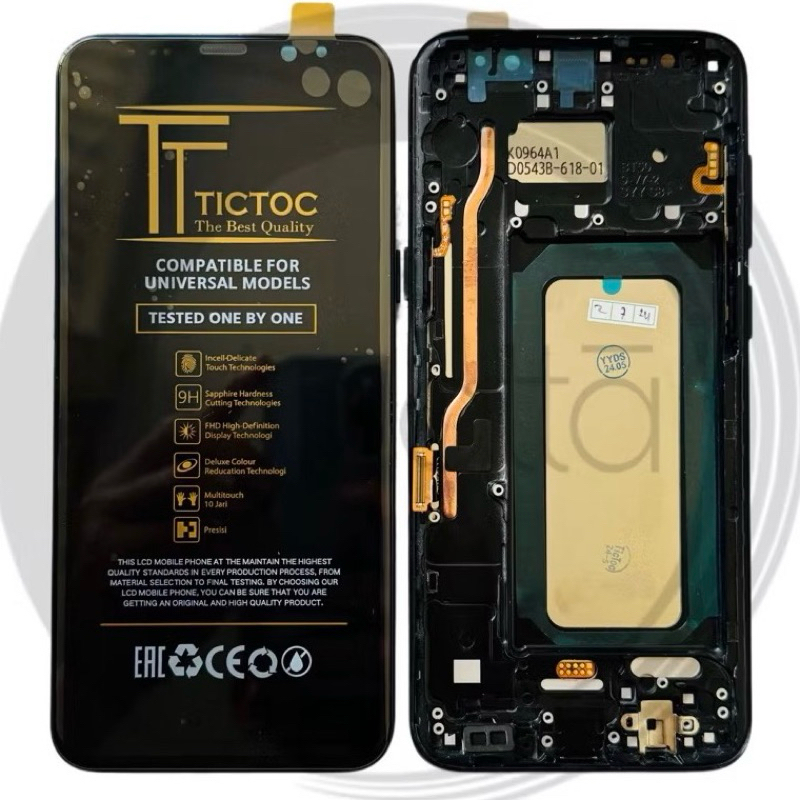 LCD TOUCHSCREEN PLUS FRAME SAMSUNG GALAXY S8 PLUS S8+ S8 PLUS G955 OLED2 BLACK