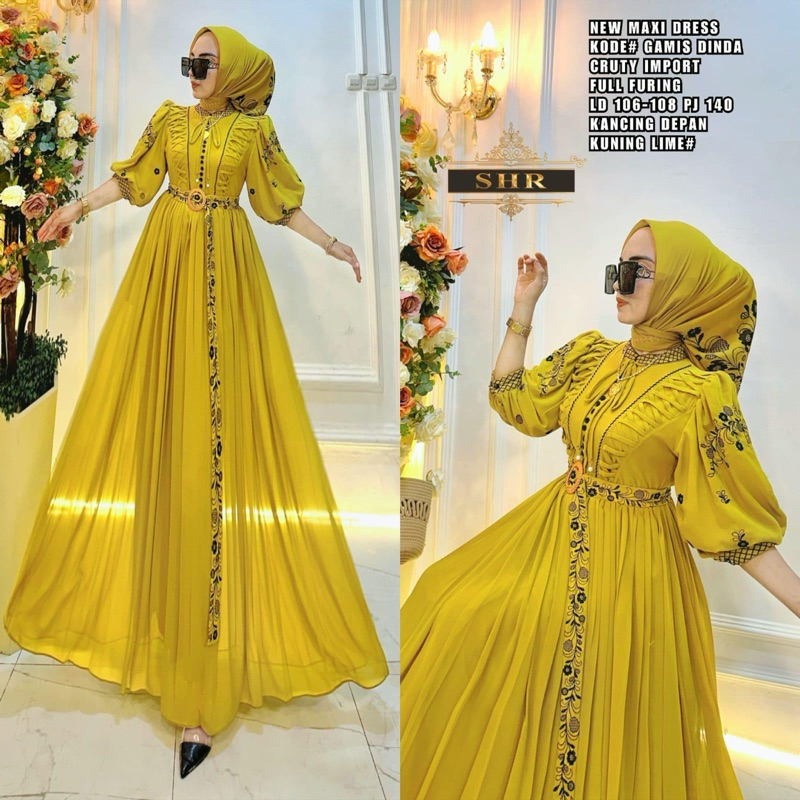 Gamis couple gamis dindaku sayang ceruty premium by SHR
