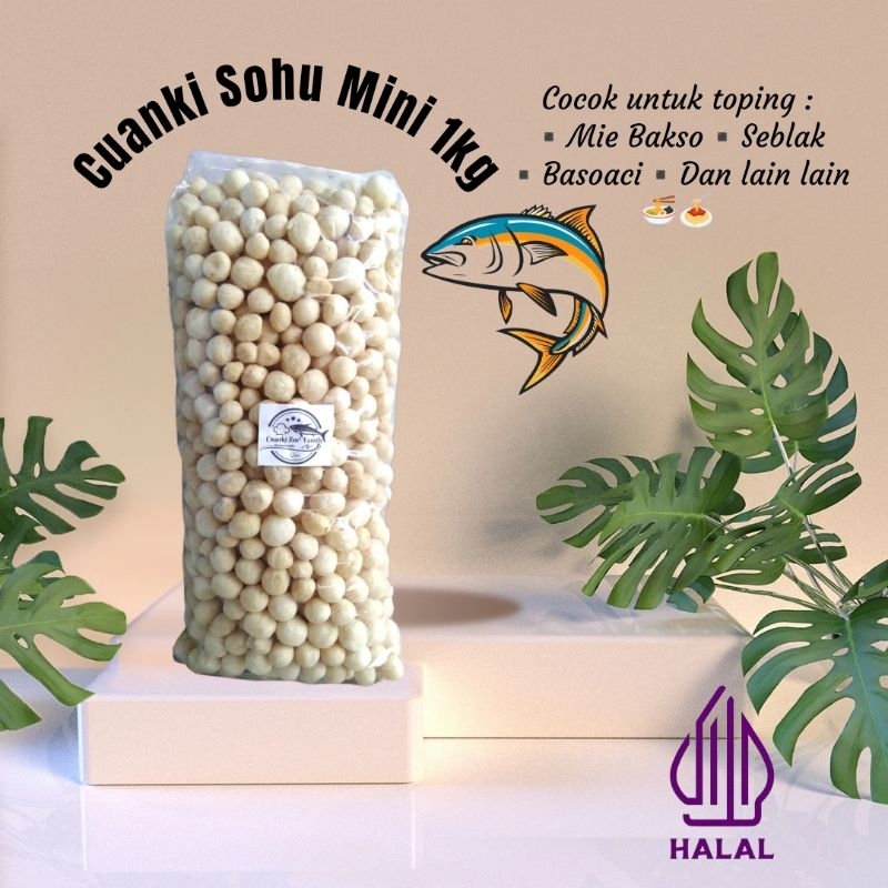 

Sohu Mini Cuanki bulat mini berat 1Kg Rasa Ikan Asli