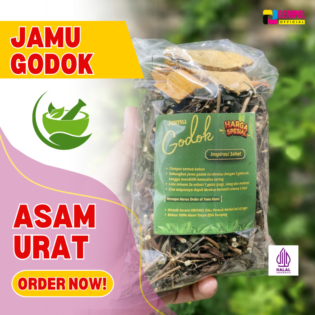 JAMU ASAM URAT HERBAL GODOK MANJUR / JAMU GODOK HERBAL MENGOBATI ASAM URAT / ASAM URAT