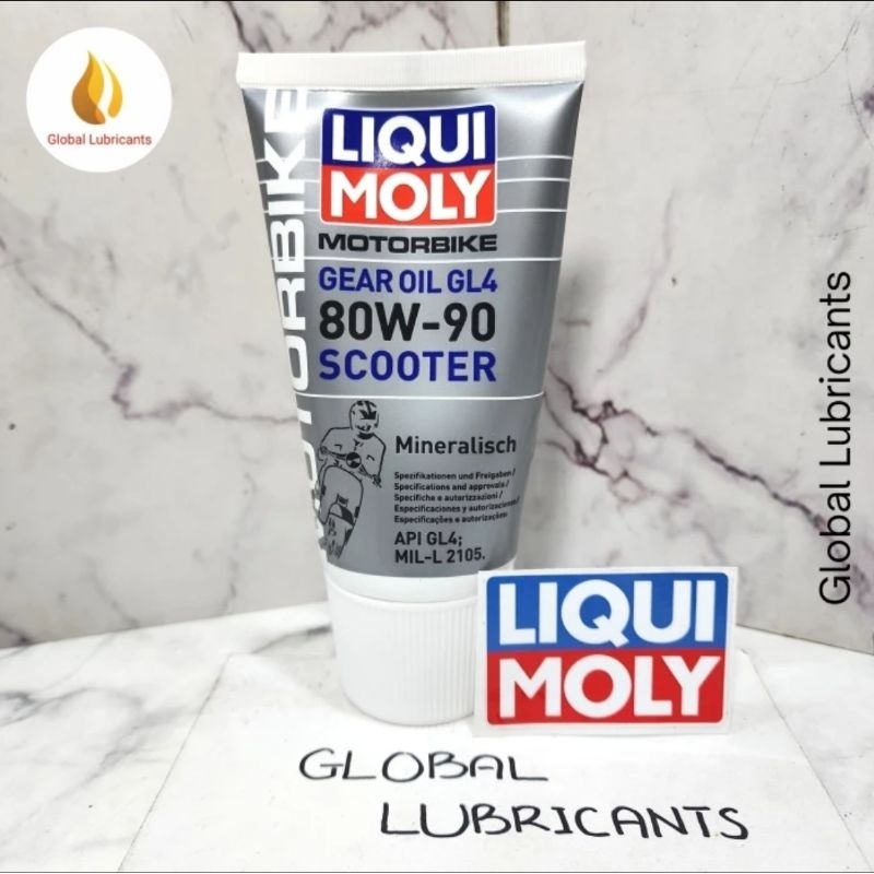 LiquiMoly Liqui Moly MOTORBIKE Scooter Gear Oil 80W-90 150mL Germany (Oli Gear CVT Gardan Motor/ Ker
