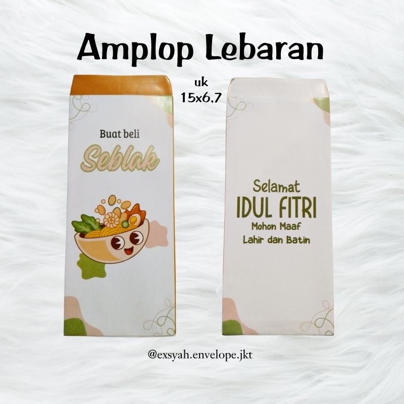 

Amplop Lebaran besar motif makanan SEBLAK PREMIUM QUALITY