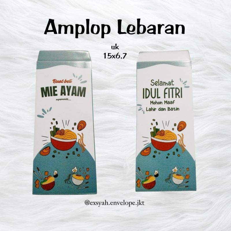 

Amplop Lebaran besar motif makanan MIE AYAM PREMIUM QUALITY