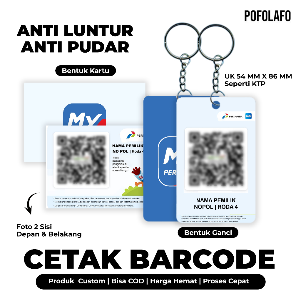 

CETAK KARTU MY PERTAMINA BAHAN PVC CETAK BARCODE MY PERTAMINA CETAK KARTU