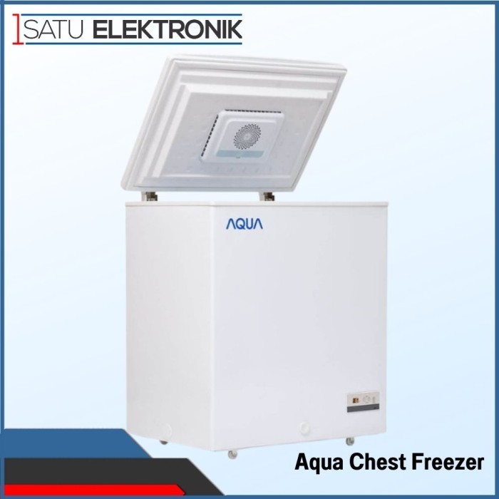 Aqua Chest Freezer Box AQF150TF 146 Liter Putih dengan Pendingin Turbo Fan Series