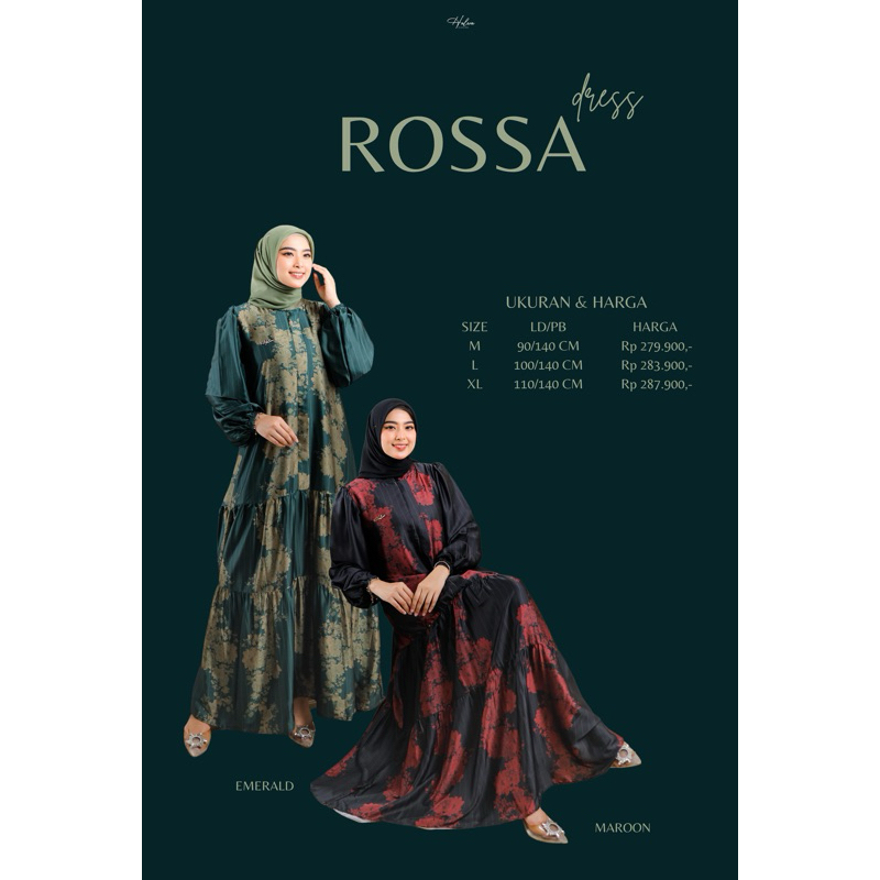 ROSSA DRESS BY HALWA APPAREL // HALWA APPAREL // GAMIS LEBARAN