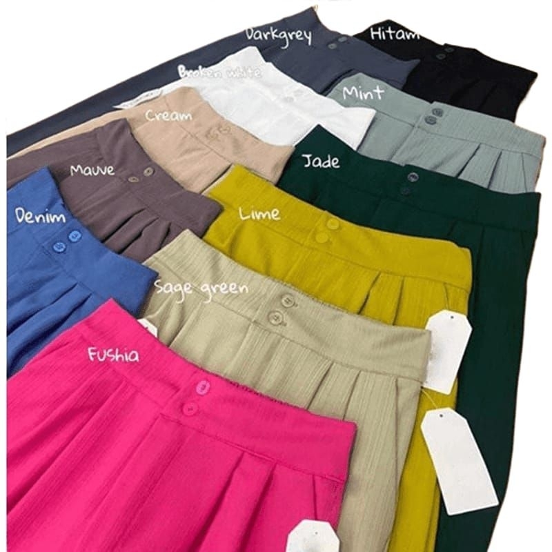 Jennie knit pant celana kulot wanita // jenny bahan knit premium jumbo