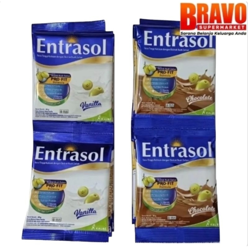 

Entrasol sachet isi 5 pcs (20g) - Susu bubuk Tinggi Kalsium