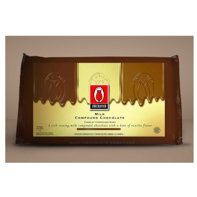 

TULIP MILK COMPOUND Chocolate Coklat Cokelat Kompon Susu Tulip 1 kg