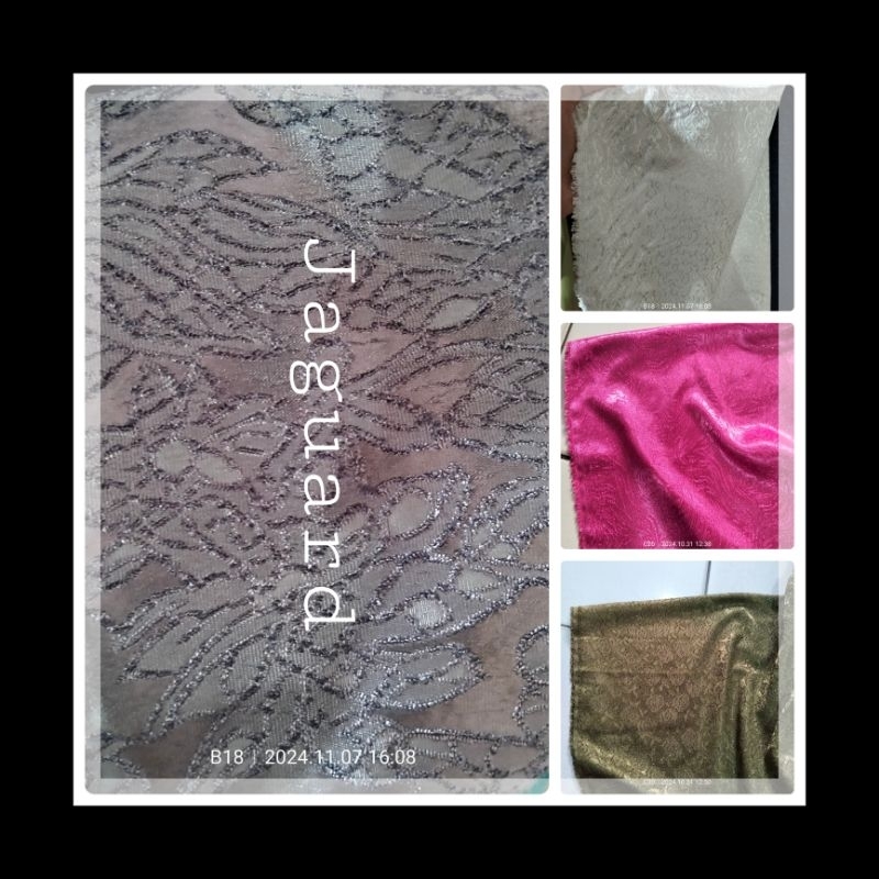Harga/0,5 m | Kain Jaguard / Bahan Jaguard Premium / Kain Jaguard Emboss Timbul / Kain Jaguard Glitt