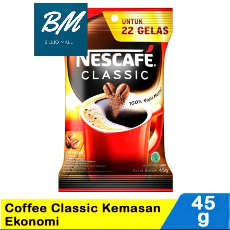 

Kopi Nescafe Classic Bag 45 gr