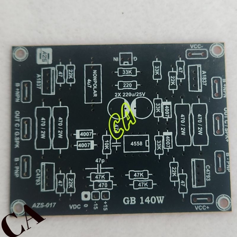PCB DRIVER POWER AMPLIFIER GB 14 WATT