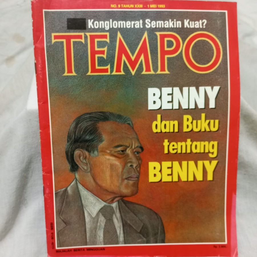 BENNY DAN BUKU TENTANG BENNY MAJALAH TEMPO 1993 - ORIGINAL LANGKA