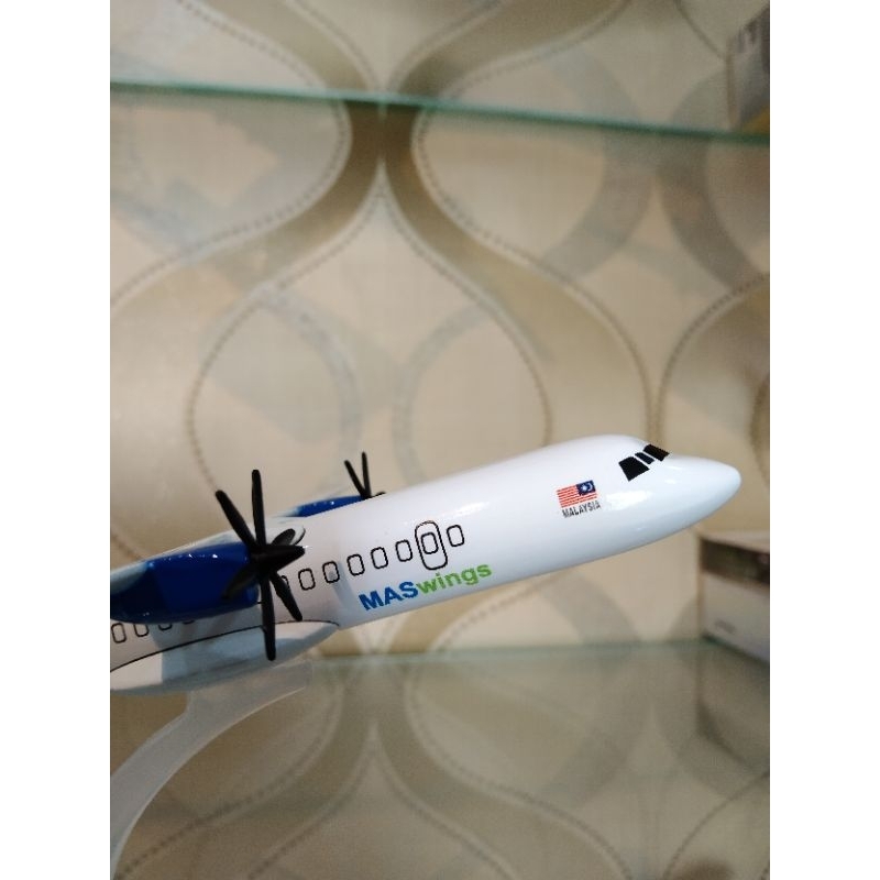 RB Minoatur Diecast pesawat ATR Mas Wing Malaysia 16 senti tidak ada roda