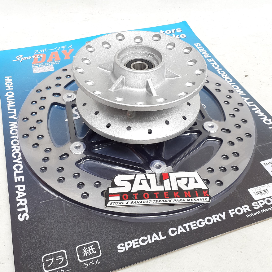 Tromol Depan Mocin SYM SIM + Disc Piringan + Bearing Laker Set Merk Sports Day PNP Ninja GL PRO GL 1