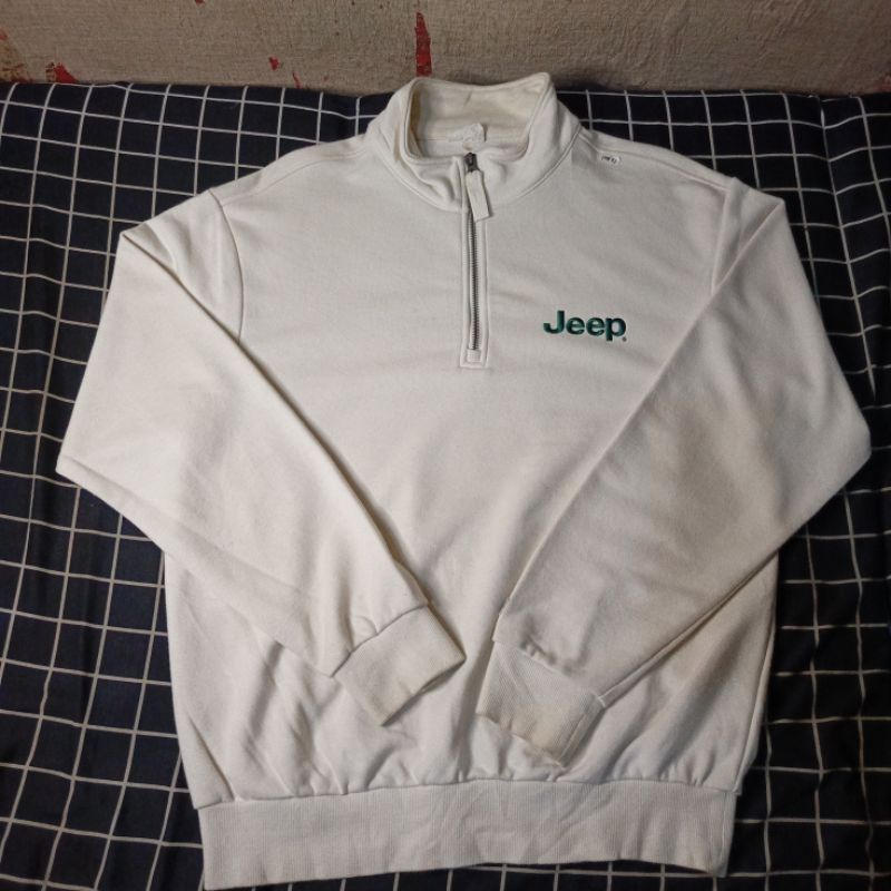 jeep crewneck half zipper second