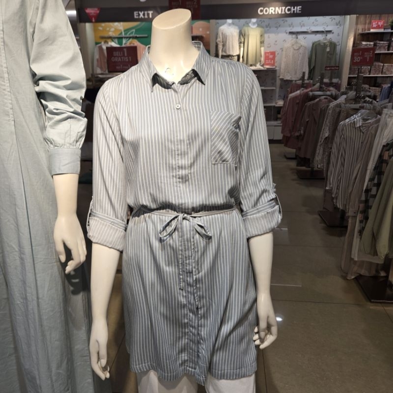 Corniche tunik wanita motif stripe super cantik❤ S-XL