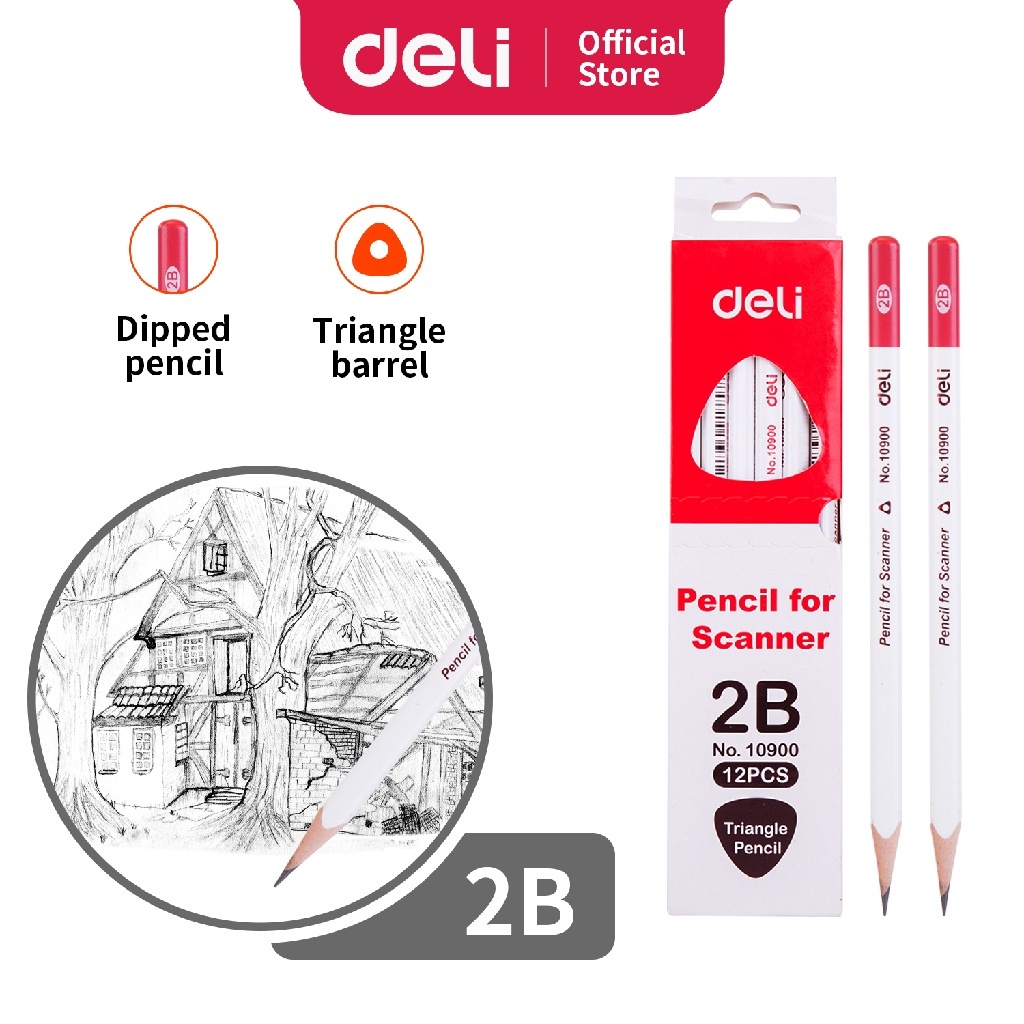 

Deli Graphite Pencil 2B - No.10900