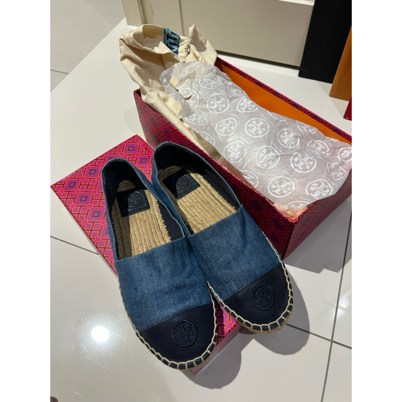 tory burch espadrilles navy