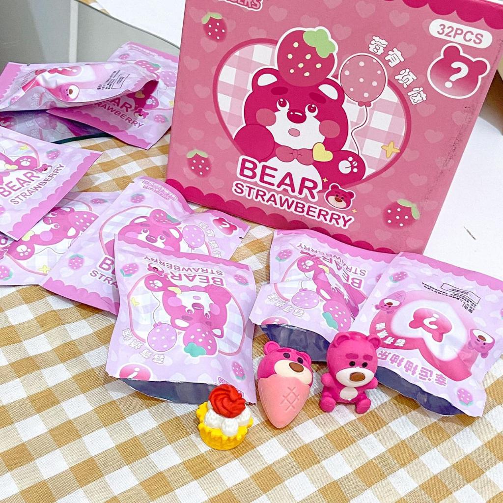 

Ready Stock!!! PAKET GROSIR 1 BOX isi 32 PCS Penghapus 3D Mystery Bag Gacha Random Rubber Eraser Miniature Kids Misteri Pack Surprise Gift Karakter Lotso Anak Dewasa Sureprise Gift
