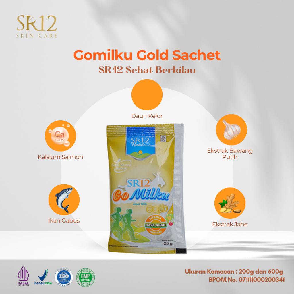 

Gomilku Gold SR12 Susu Kambing Etawa Rendah Lemak