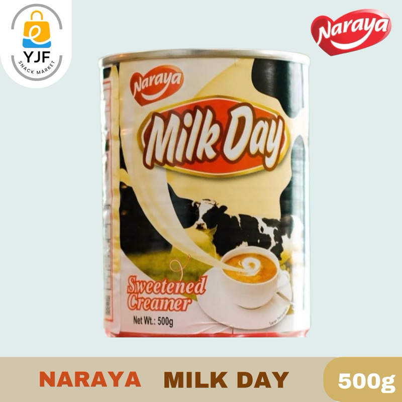 

Naraya Milk Day / Susu Kental Manis SKM Kaleng / Creamer manis / Krimer Manis - 500g