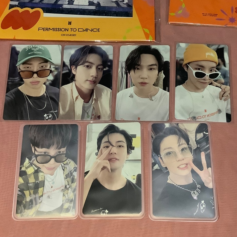 Photocard Permission To Dance Set PTD Live In The US Photo Stand Folding Paper Jungkook PTD
