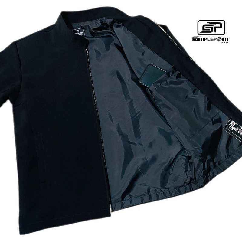 SIMPLEPOINT - Jasket Pria Dewasa Premium Kerah Koko jasko resleting pria