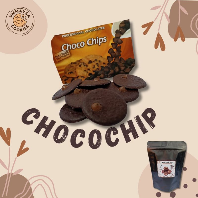 

Brownies Koin Topping Chocochip Pouch 50g