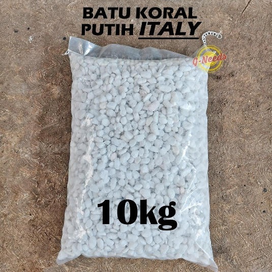 Batu Koral Putih Italy / Batu Taman Italy / Batu Hias Italy Import (KHUSUS GRAB/GOJEK)