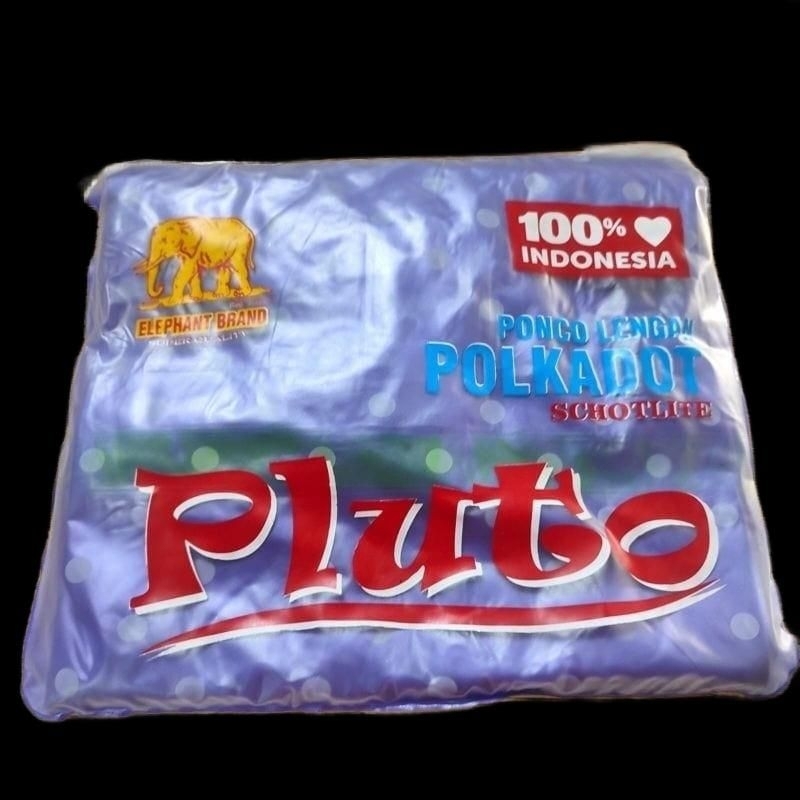 Jas hujan Ponco lengan Pluto