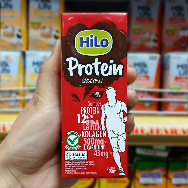 

HiLo Protein Chocofit UHT 190ml Susu Cokelat dengan Collagen