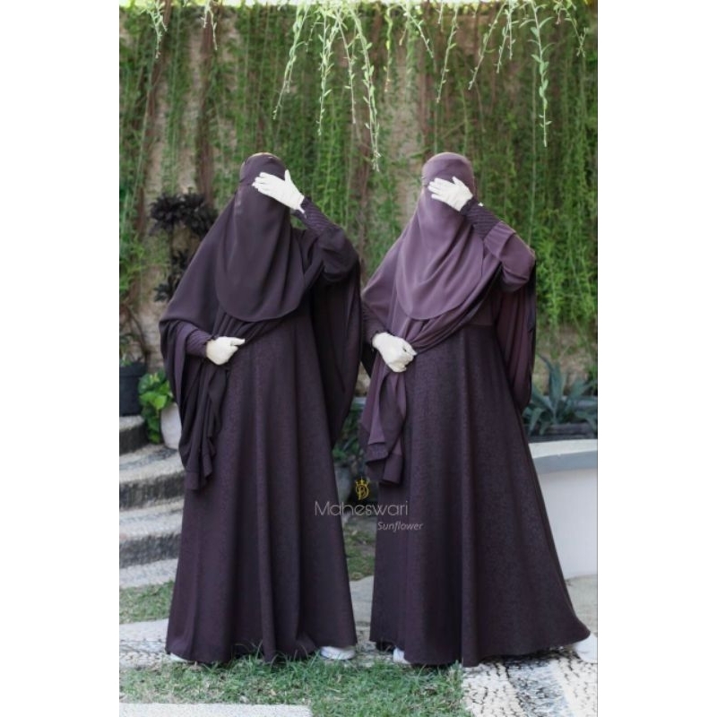 Maheswari Sunflower Gamis Syar'i by Duta Busana syar'i