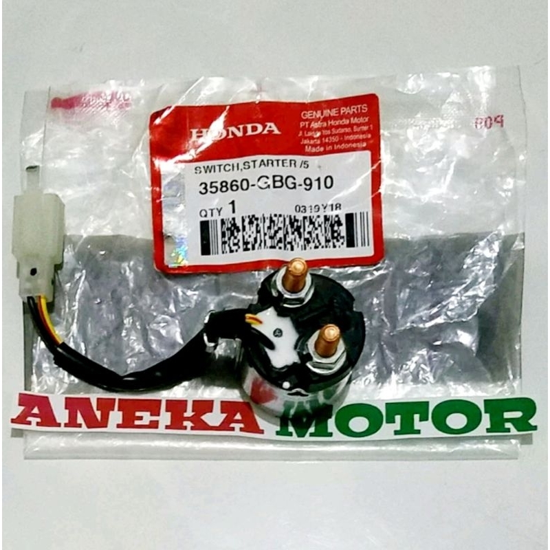 35860-GBG-910 AHM Bendik Switch Stater Honda Grand Supra X 100 Legenda Supra Fit Original Honda