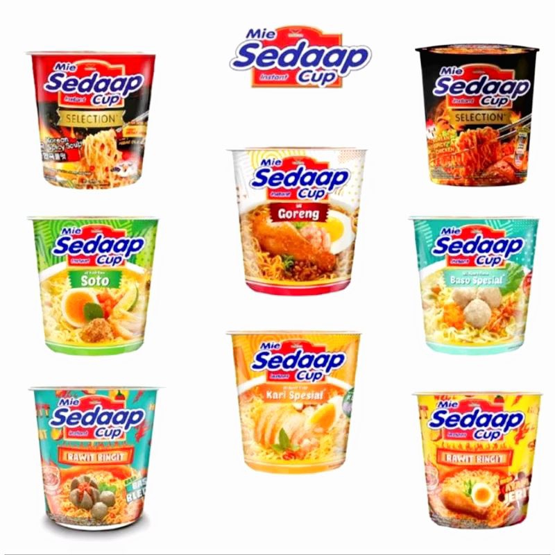 

SEDAAP mie instan cup goreng & kuah
