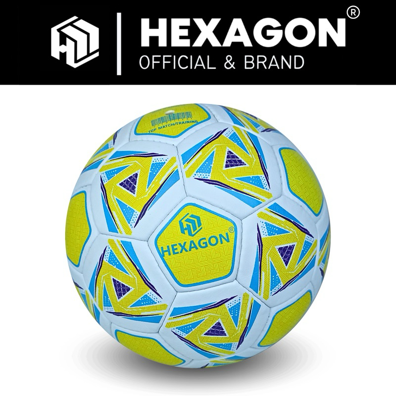 BOLA SEPAK SIZE 4 ORIGINAL HEXAGON BLAZE KUALITAS STANDAR FIFA GRATIS PENTIL DAN JARING