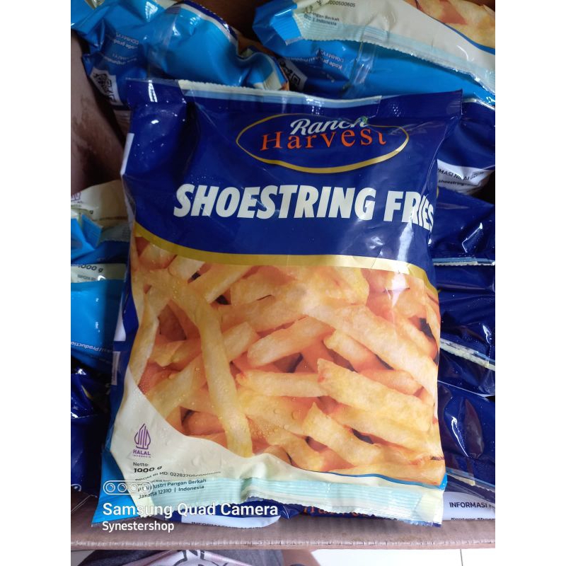 

Kentang Harvest 1kg shoestring Frozen food