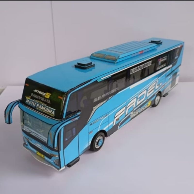 Miniatur Bus RATU PANDORA JB5 Asyrof MSM Set Ban Mainan Basuri