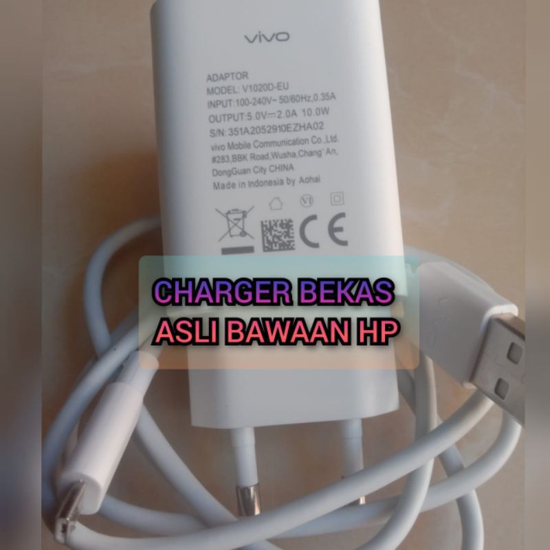 CHARGER VIVO Y12s | Y12i | Y15s ORI BAWAAN HP MIKRO USB