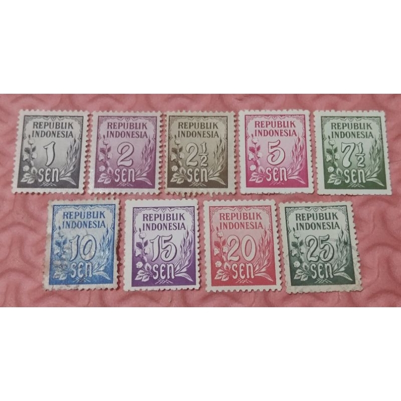 

Prangko Lawas Set Lengkap Padi - Kapas Thn 1951