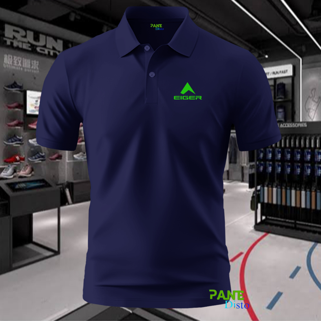 COD T-shrit POLO kerah EGR Text Neon Kaos Kerah Dewasa Shirt / Kaos Wangki Pria Polo Unisex