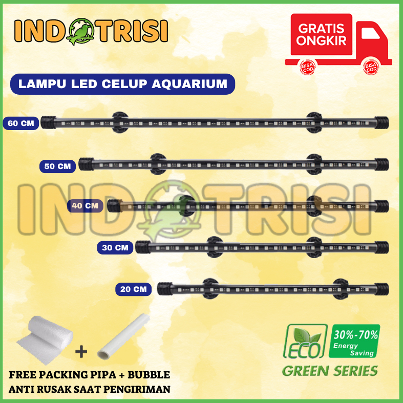 Lampu LED CELUP AQUARIUM AQUASCAPE AKUARIUM UKURAN 20 40 50 60 CM 3 WARNA